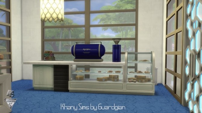 Sims 4 Le 22 Coffee shop by Guardgian at Khany Sims