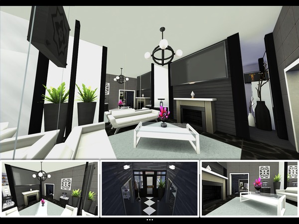 Sims 4 The Ebony house by mlpermalino at TSR
