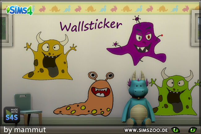 Sims 4 Monster sticker 1 by mammut at Blacky’s Sims Zoo