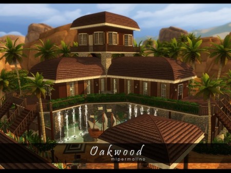 Oakwood Tropical Home by mlpermalino at Mod The Sims