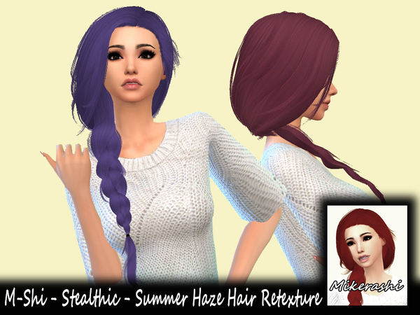 Sims 4 M Shi Stealthic Summer Haze Hair Retexture by mikerashi at TSR