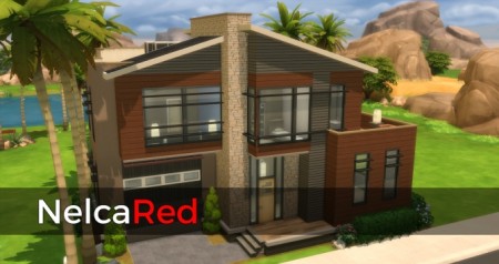 Modern Basegame Beach House by NelcaRed at Mod The Sims