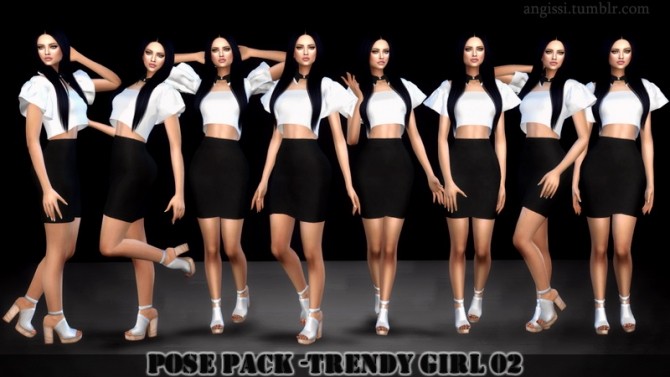 Pose Pack Trendy Girl 02 At Angissi Sims 4 Updates