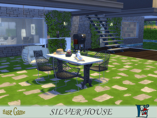Sims 4 Silver House by evi at TSR