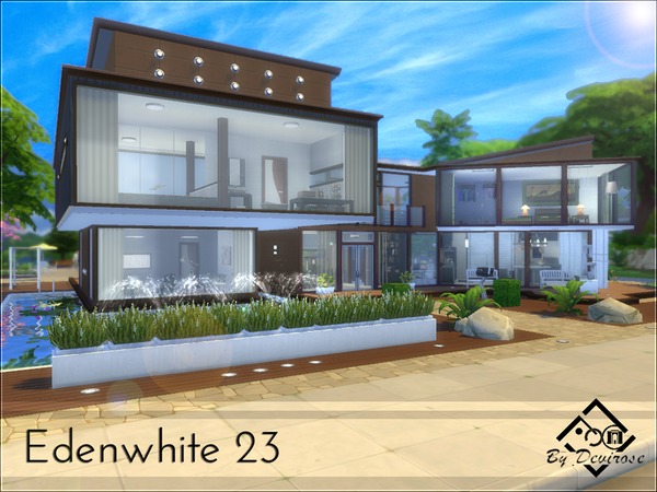 Sims 4 Edenwhite 23 house by Devirose at TSR