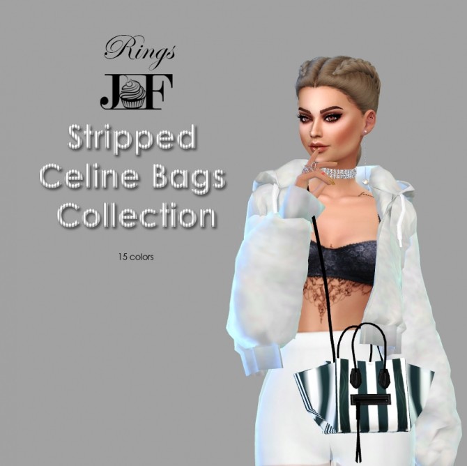 Sims 4 Striped Bags Coll at JFC Sims