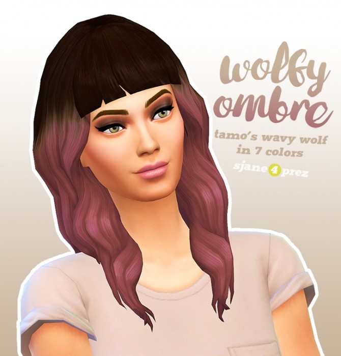 Sims 4 Wolfy Ombre hair at 4 Prez Sims4