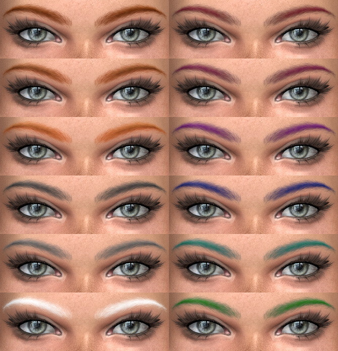 Sims 4 Eyebrows 19 (01) HQ at Alf si