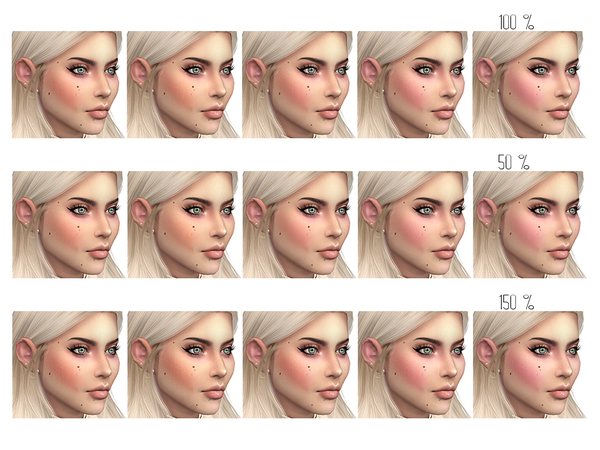 Sims 4 Face Contour Indiri by Ms Blue at TSR