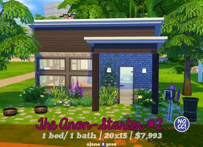 Sims 4 2 Starter houses at 4 Prez Sims4