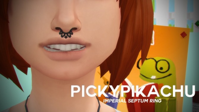Sims 4 Imperial Septum ring at Pickypikachu