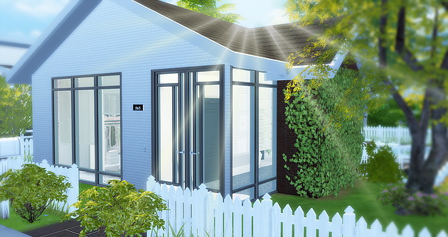 Sims 4 Modern Small House at Caeley Sims