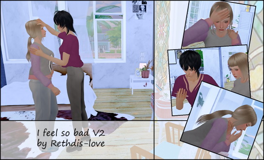 Sims 4 I feel so bad poses V2 at Rethdis love