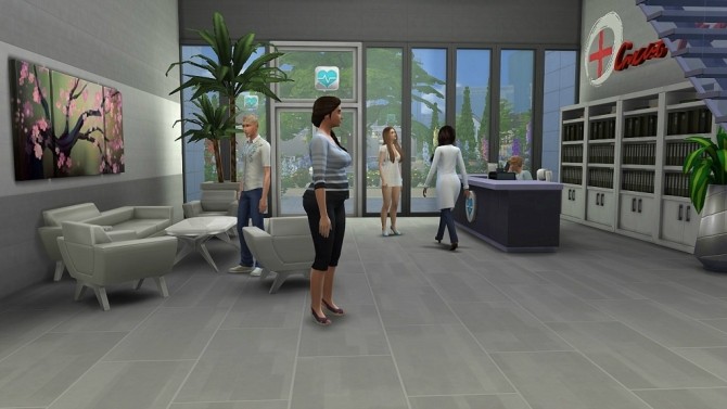 Sims 4 Family clinic by Dolkin at ihelensims