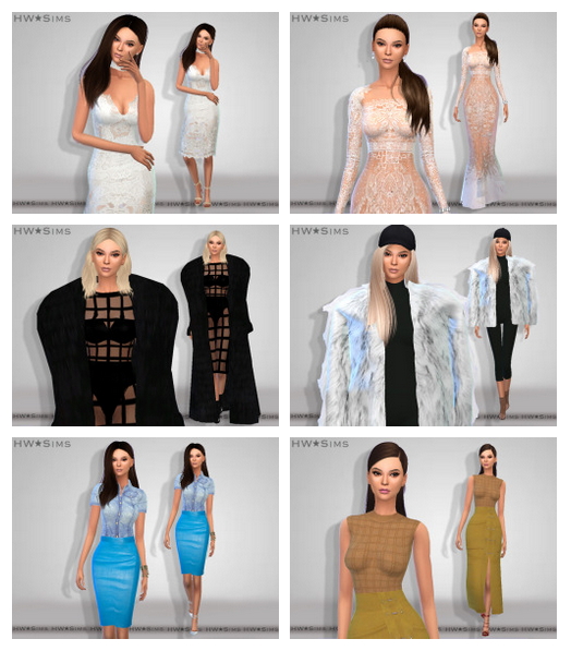 Sims 4 100+ looks of Kim Kardashian, 19 versions at HWSims