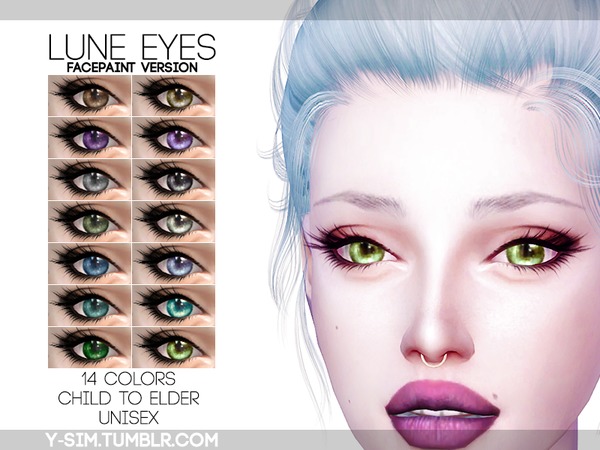 Sims 4 Lune Eyes by Y Sim at TSR