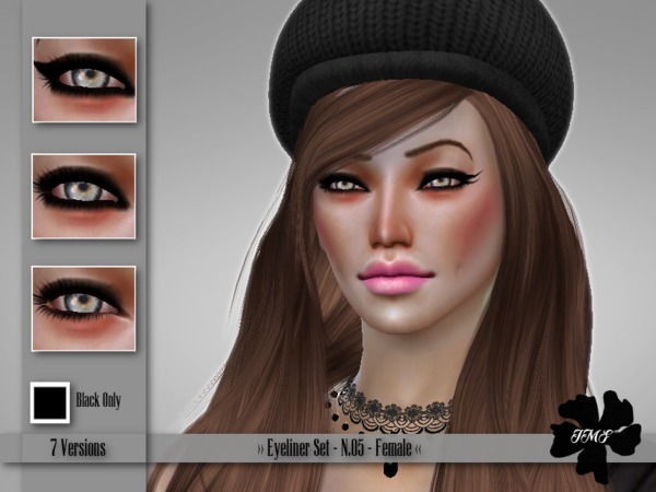 Sims 4 IMF Eyeliner Set N.05 by IzzieMcFire at TSR
