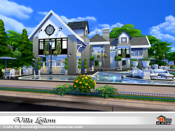 Sims 4 Villa Loilom by autaki at TSR