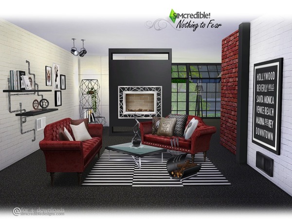 Sims 4 Nothing to fear living by SIMcredible at TSR