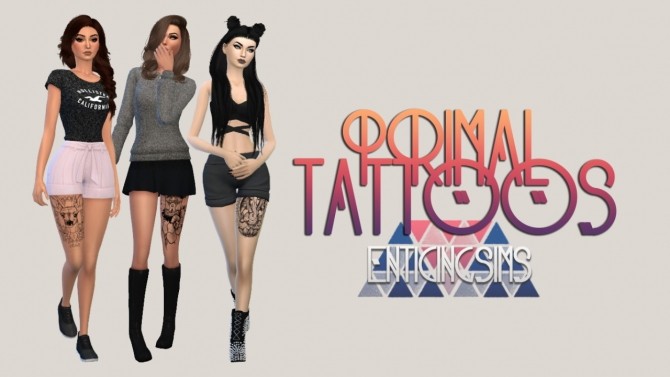Sims 4 Primal Tattoos by EnticingSims at SimsWorkshop