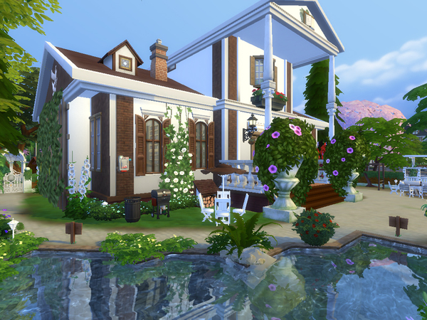 Sims 4 The White Manor by Danuta720 at TSR