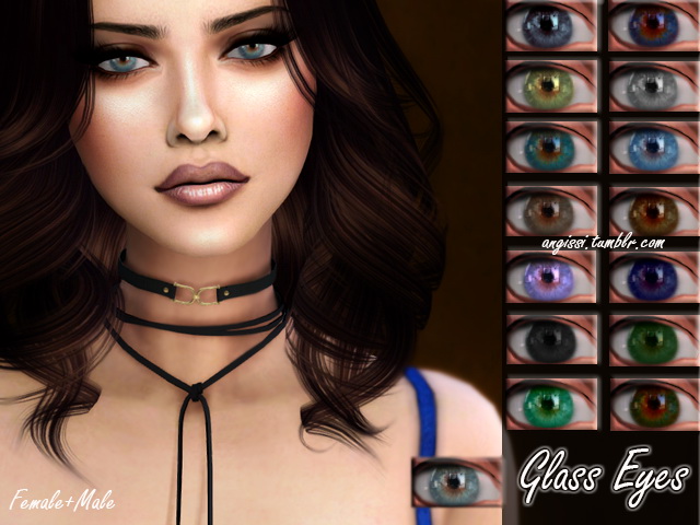 Sims 4 Glass Eyes at Angissi