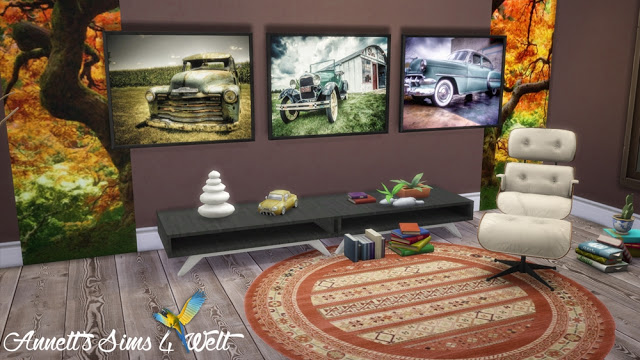 Sims 4 Stephen Arens Paintings Cars & Bikes at Annett’s Sims 4 Welt
