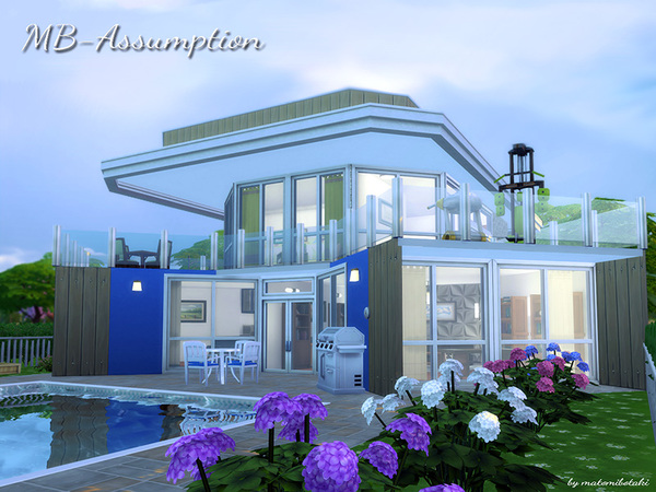 Sims 4 MB Assumption house by matomibotaki at TSR