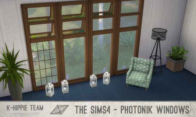 Sims 4 K Photonik (Sunny/Moonlight) 15 Windows (x7 recolors) set 1 at K hippie