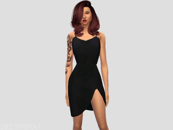 Sims 4 ADORE Dress by Christopher067 at TSR