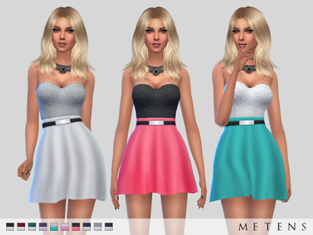 Amanda Dress by Metens at TSR » Sims 4 Updates
