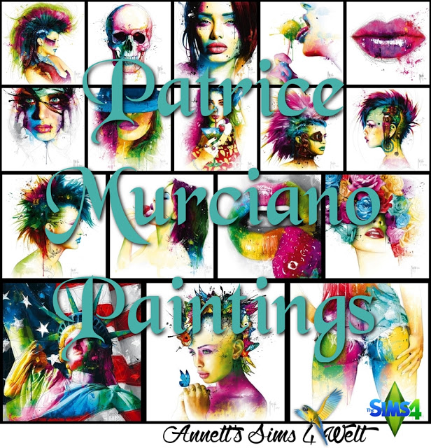 Sims 4 Patrice Murciano Paintings at Annett’s Sims 4 Welt