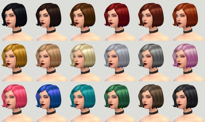 Sims 4 Bobbi Hair at Pickypikachu