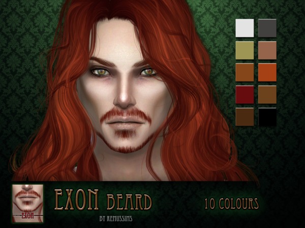 Sims 4 Exon Beard by RemusSirion at TSR