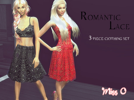 Romantic Lace Set by Mis_O at TSR