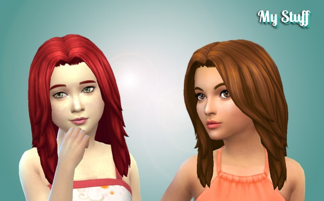 Dynamic Hairstyle for Girls at My Stuff » Sims 4 Updates