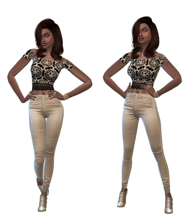 Sims 4 Aaliyah Jordan by TheReds at Thomas J Chee