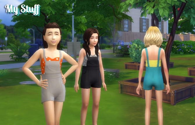 Sims 4 Shorts Overall for Girls at My Stuff