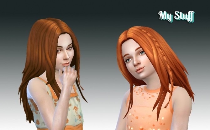 Sims 4 Germania Hairstyle for Girls at My Stuff