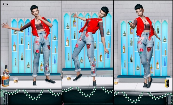 Sims 4 Dance dance (9 solo poses + All in one) at Rethdis love