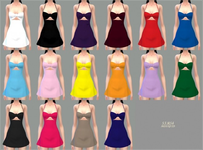 Sims 4 Bow Swim Dress at Marigold