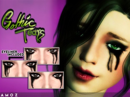 Gothic Tears Eyeliner by Amoz at TSR