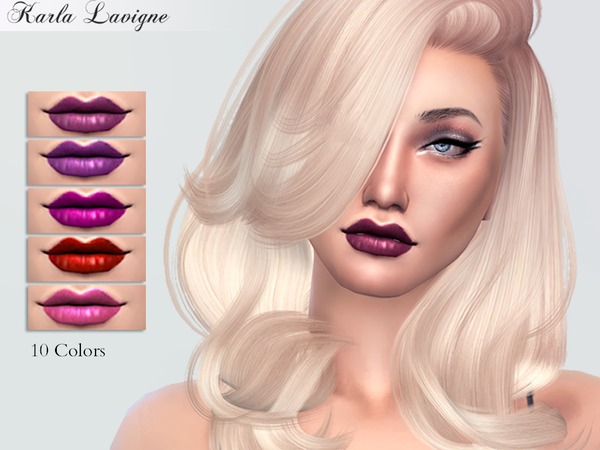 Sims 4 Arya Lipstick by Karla Lavigne at TSR