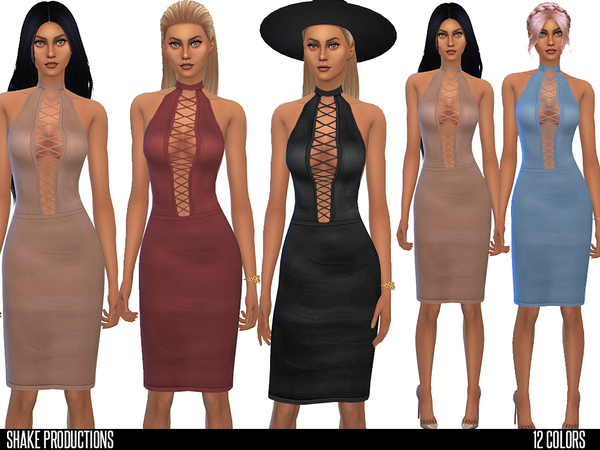 Sims 4 52 Dress by Shake Productions at TSR