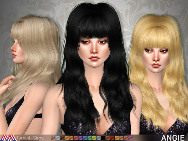 Sims 4 Angie Hair 20 by TsminhSims at TSR