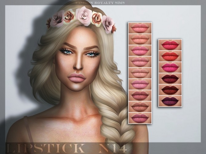 Sims 4 Lipstick N14 at Fashion Royalty Sims