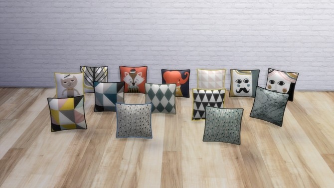 Sims 4 Ferm Living Cushions at Meinkatz Creations