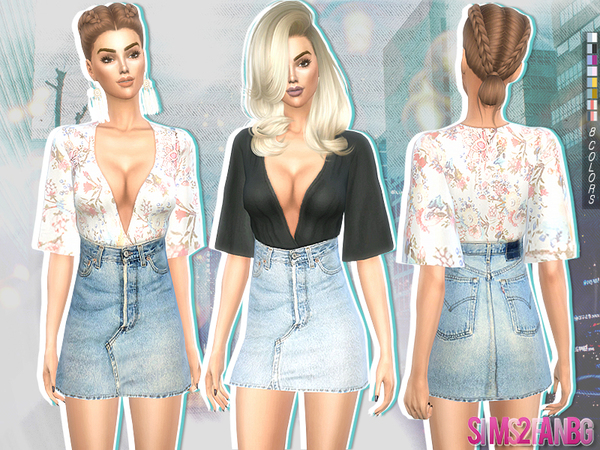 Sims 4 214 Casual outfit by sims2fanbg at TSR
