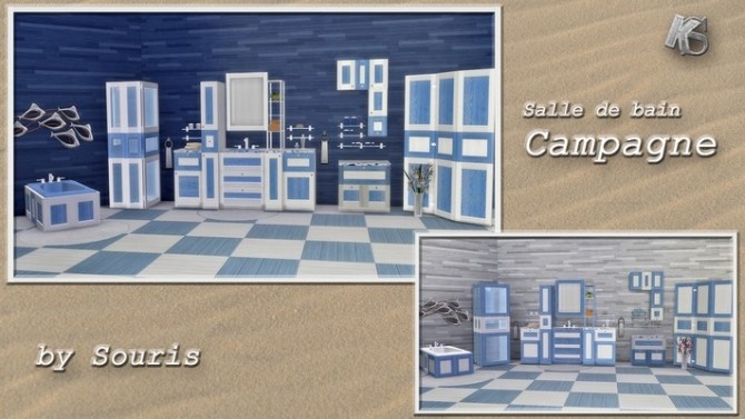Sims 4 CAMPAGNE bathroom by Souris at Khany Sims