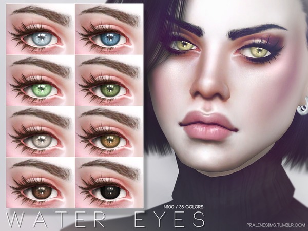 Sims 4 Water Eyes N100 by Pralinesims at TSR